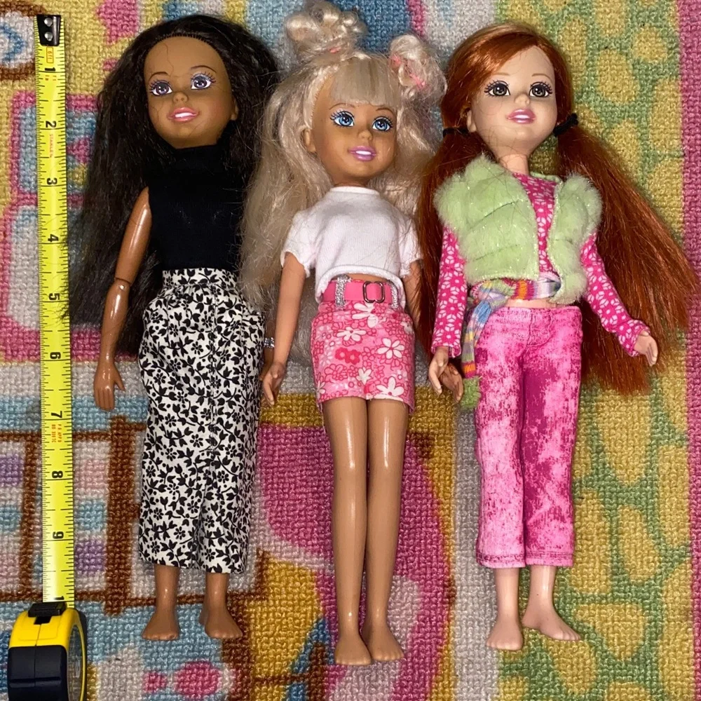Mattel Barbie Wee 3 Three Friends Dolls 2004 w/ Outfits No Shoes - Picture 1 of 4